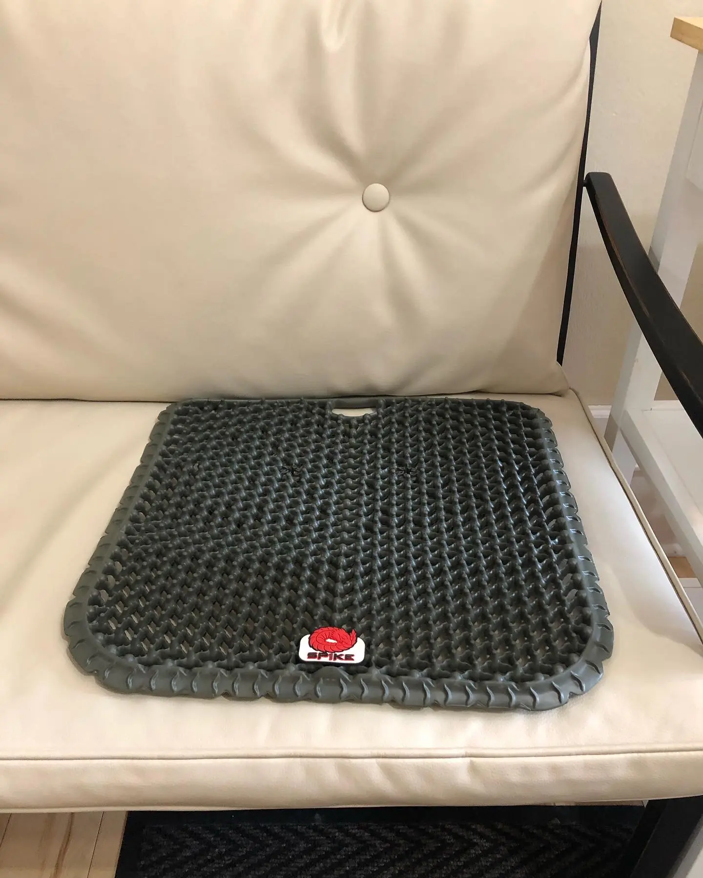 Seat cushion on bench